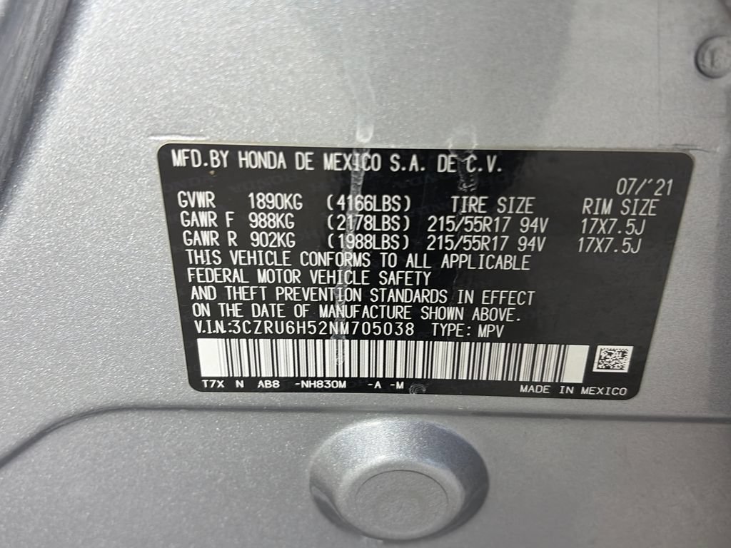 Used 2022 Honda HR-V EX image 9
