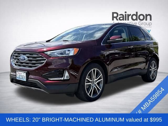 Used 2021 Ford Edge Titanium w/ Class II Trailer Tow Package AWD/4WD image 3