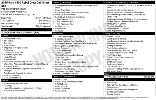 Used 2025 RAM 1500 Rebel image 17
