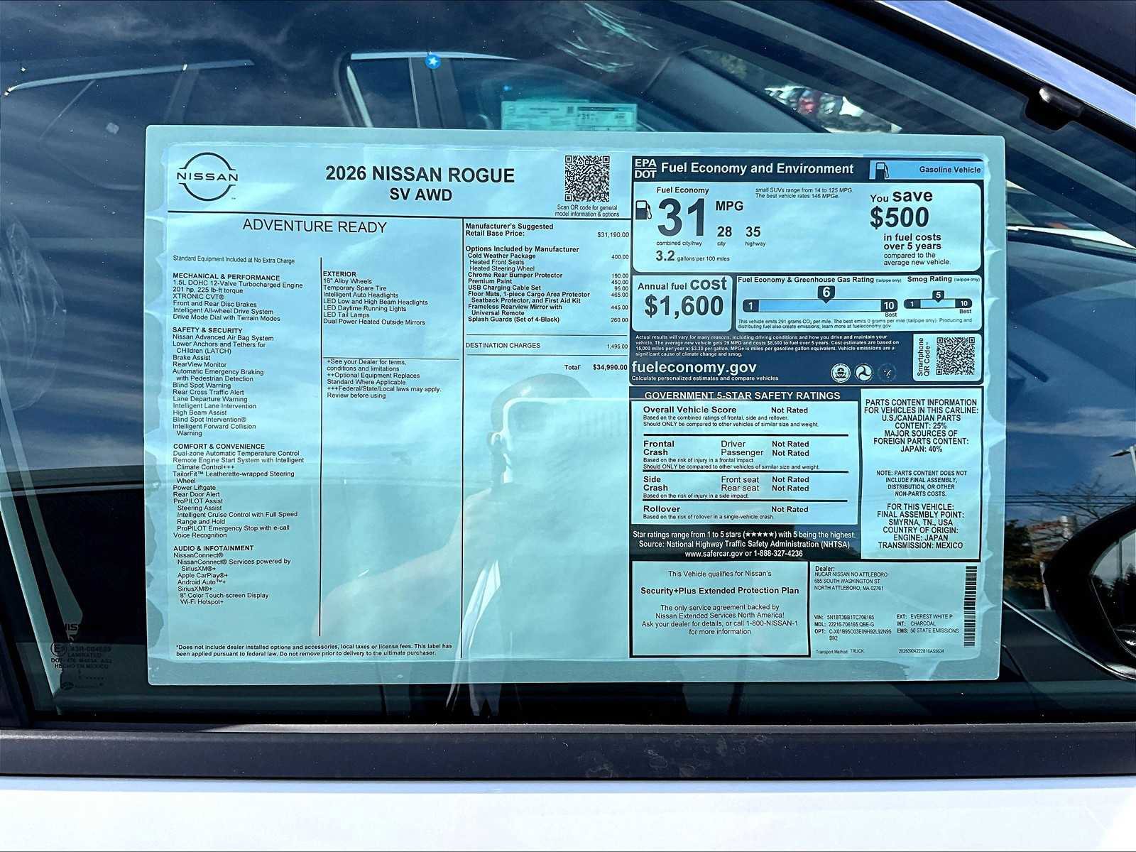 New 2026 Nissan Rogue SV w/ Cold Weather Package image 17