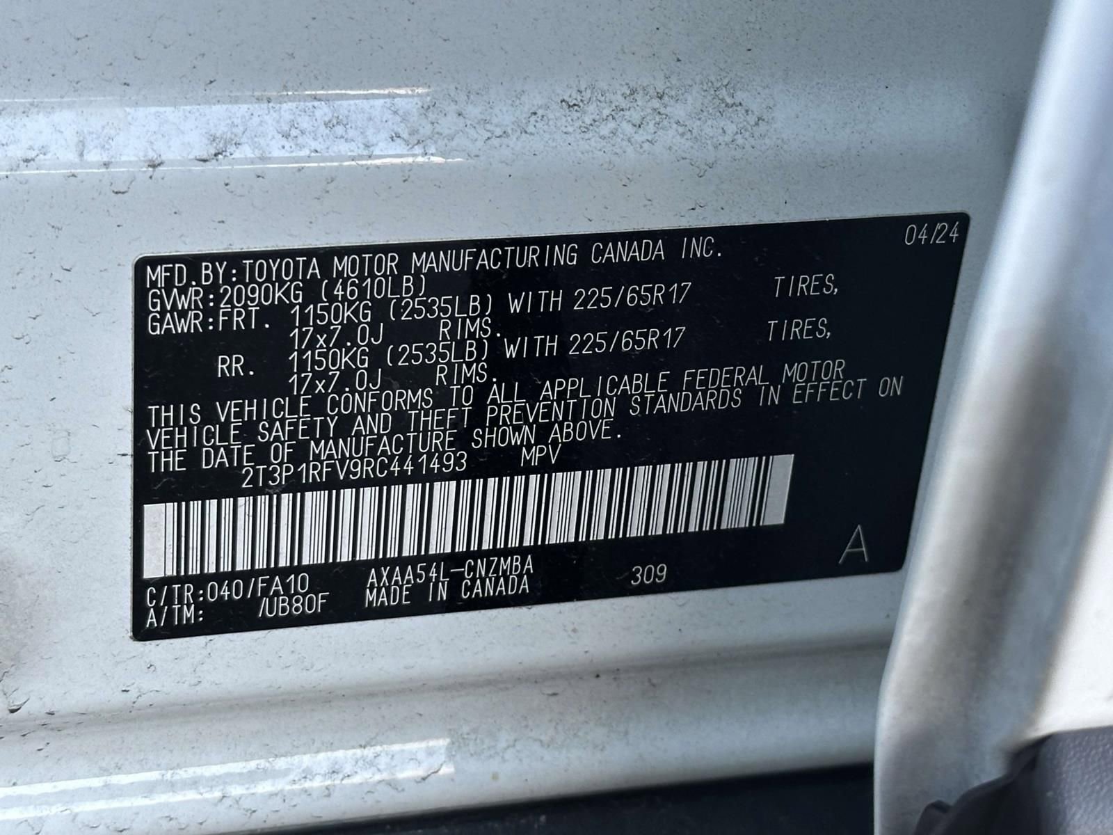 Used 2024 Toyota RAV4 XLE w/ Convenience Package image 10