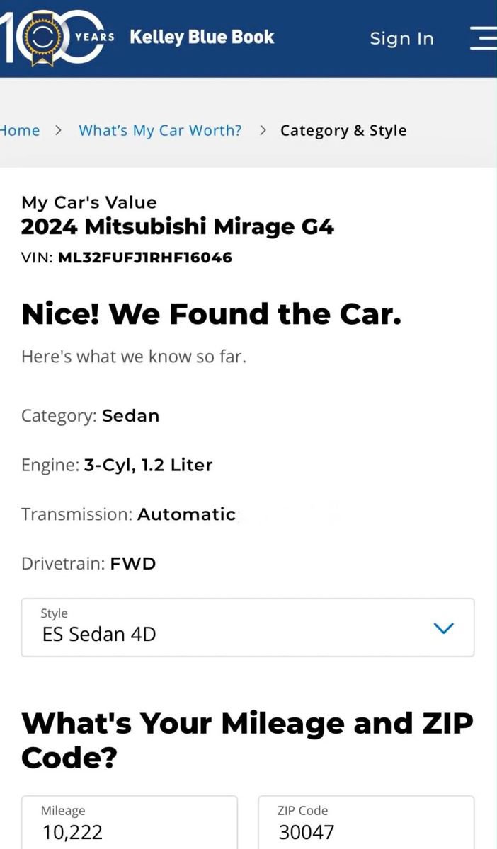 Used 2024 Mitsubishi Mirage G4 ES FWD image 3