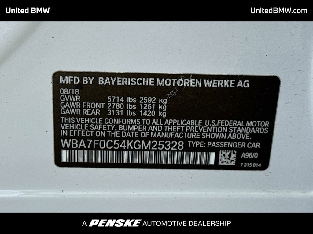 Used 2019 BMW 750i w/ M Sport Package image 15