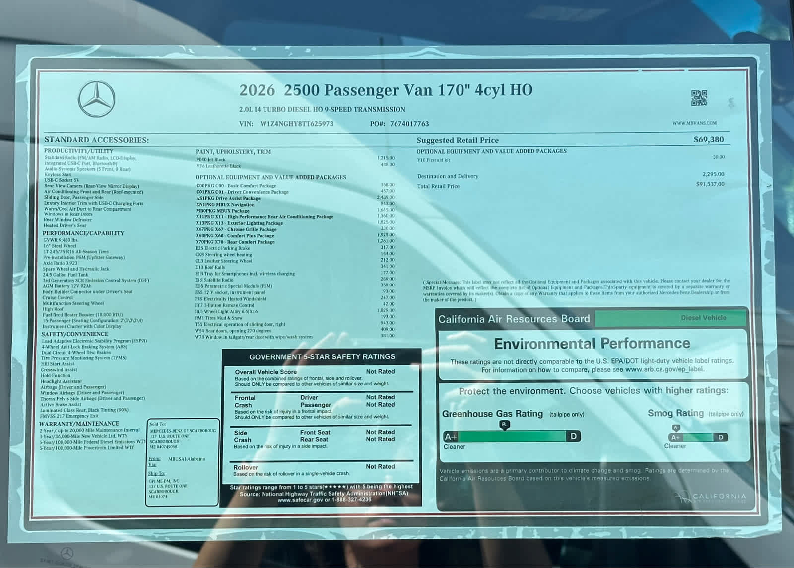New 2026 Mercedes-Benz Sprinter 2500 image 29