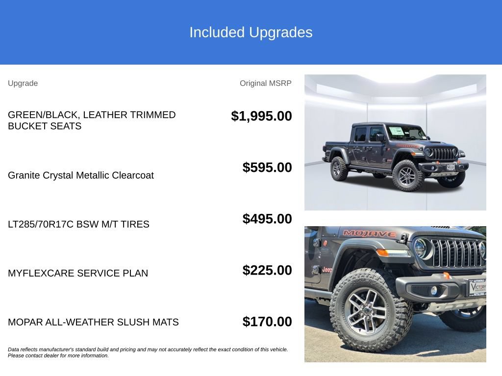 New 2026 Jeep Gladiator Mojave AWD/4WD image 3