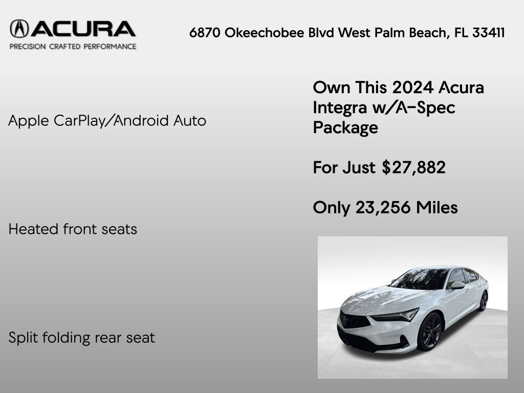 Certified 2024 Acura Integra A-Spec FWD image 20