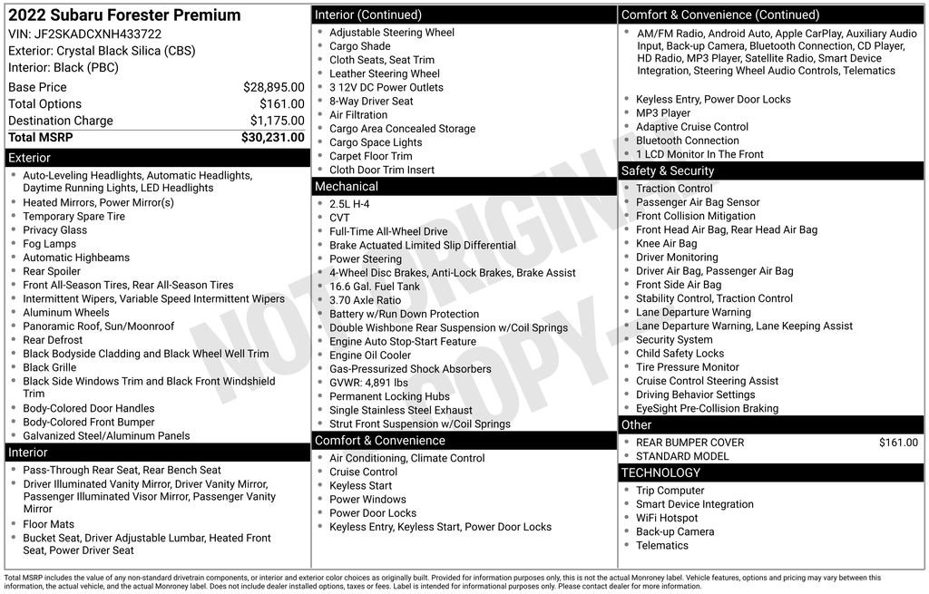 Used 2022 Subaru Forester Premium image 17