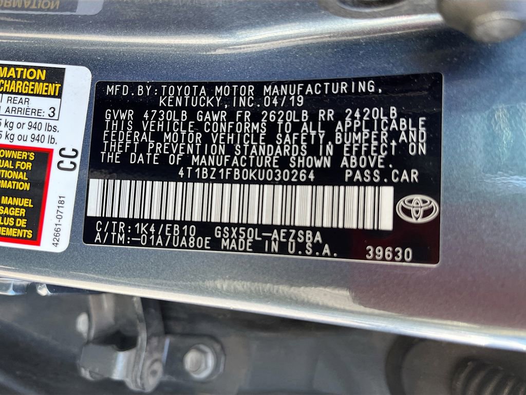 Used 2019 Toyota Avalon Touring w/ Advanced Safety Package FWD image 34