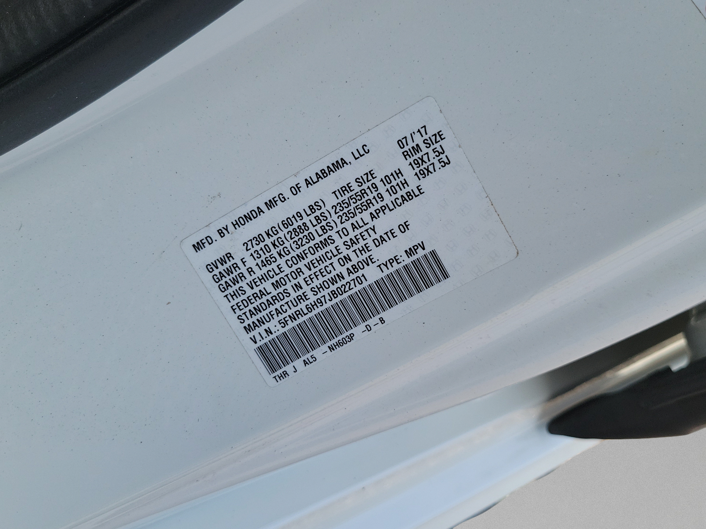 Certified 2018 Honda Odyssey Elite image 34