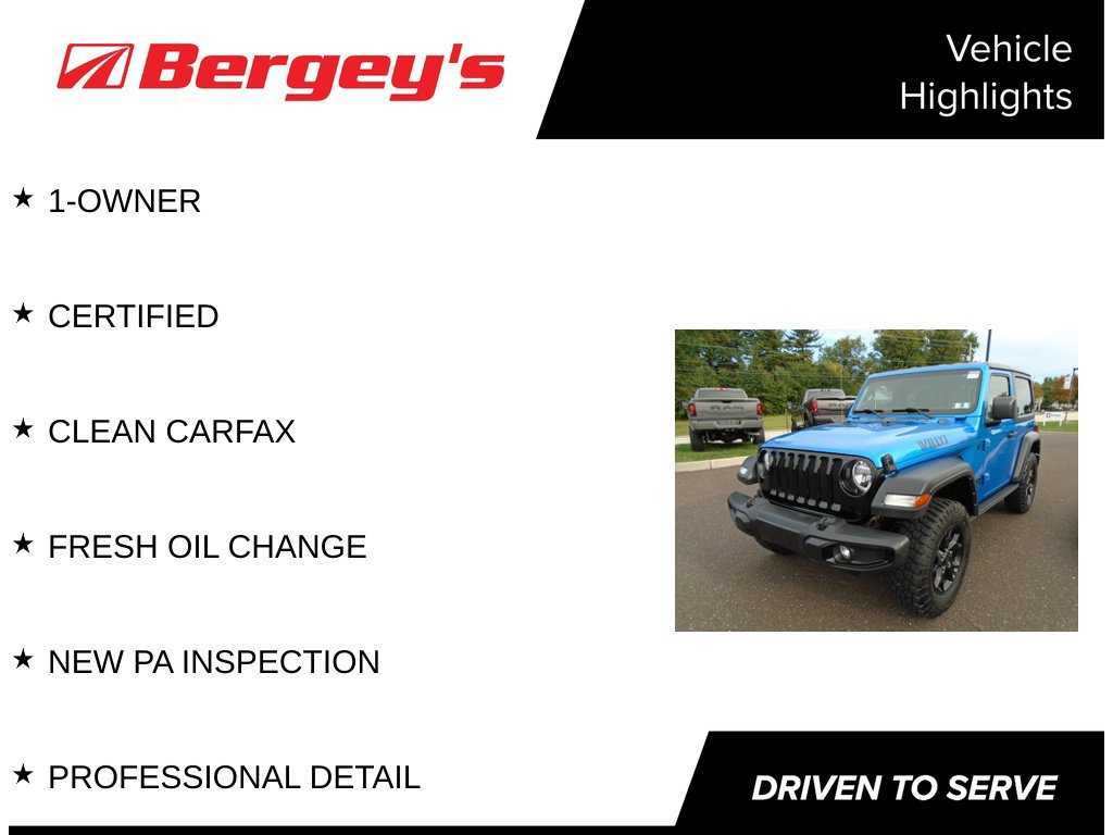 Certified 2021 Jeep Wrangler Sport AWD/4WD image 5