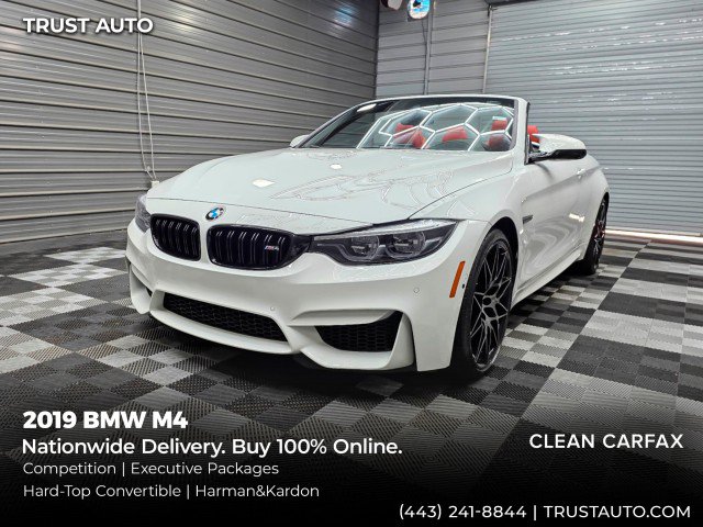 Used 2019 BMW M4 Convertible w/ Competition Package RWD image 1