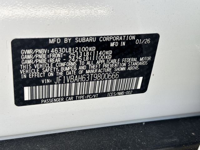 New 2026 Subaru WRX Premium AWD/4WD image 28