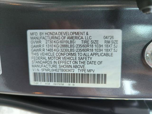 Certified 2026 Honda Odyssey EX-L image 17