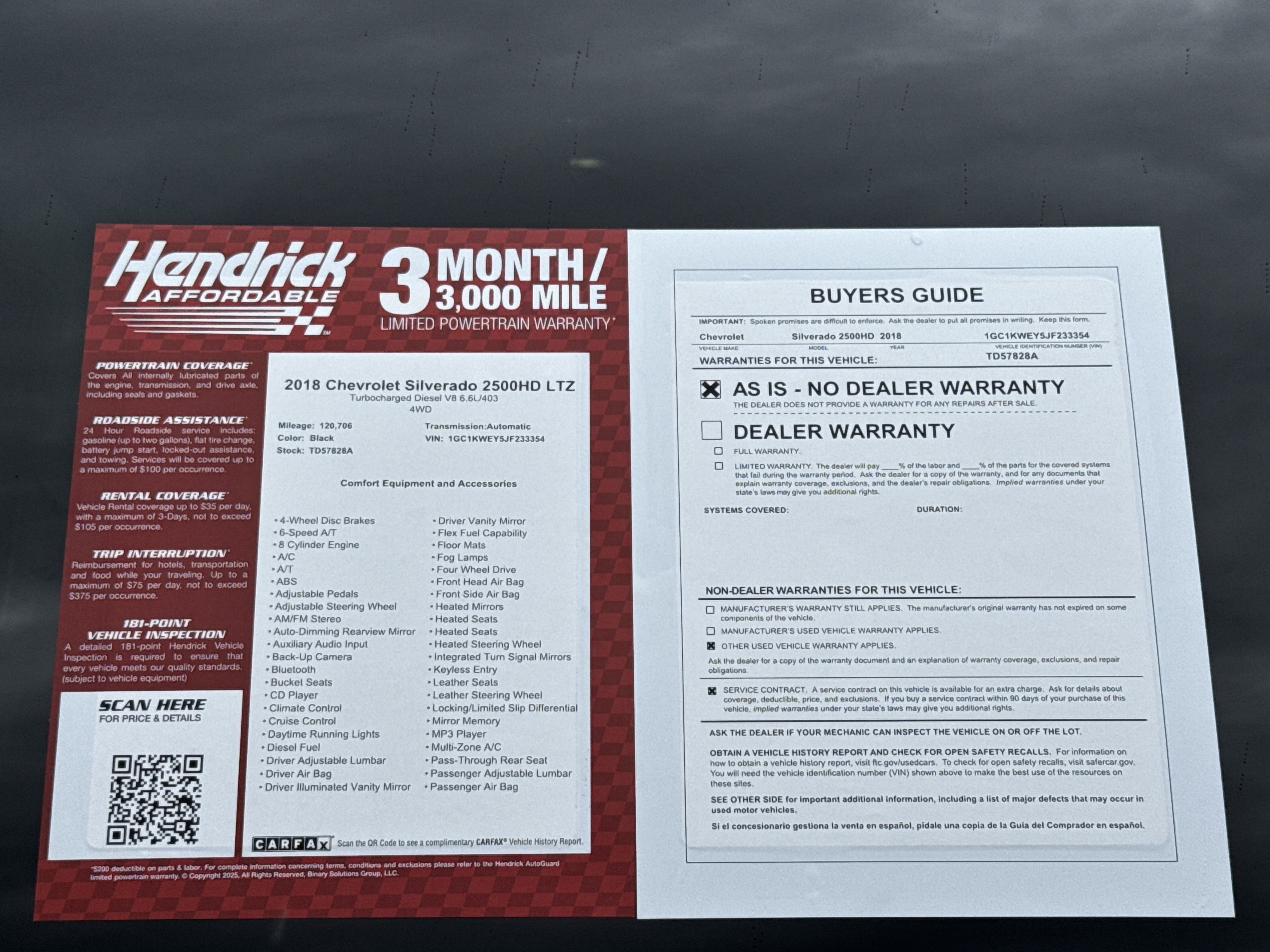 Used 2018 Chevrolet Silverado 2500 LTZ w/ Duramax Plus Package image 34