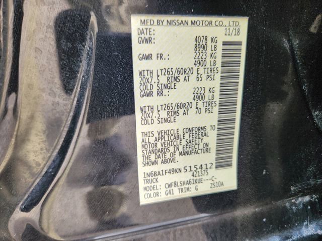 Used 2019 Nissan Titan SV w/ SV Convenience Package image 27