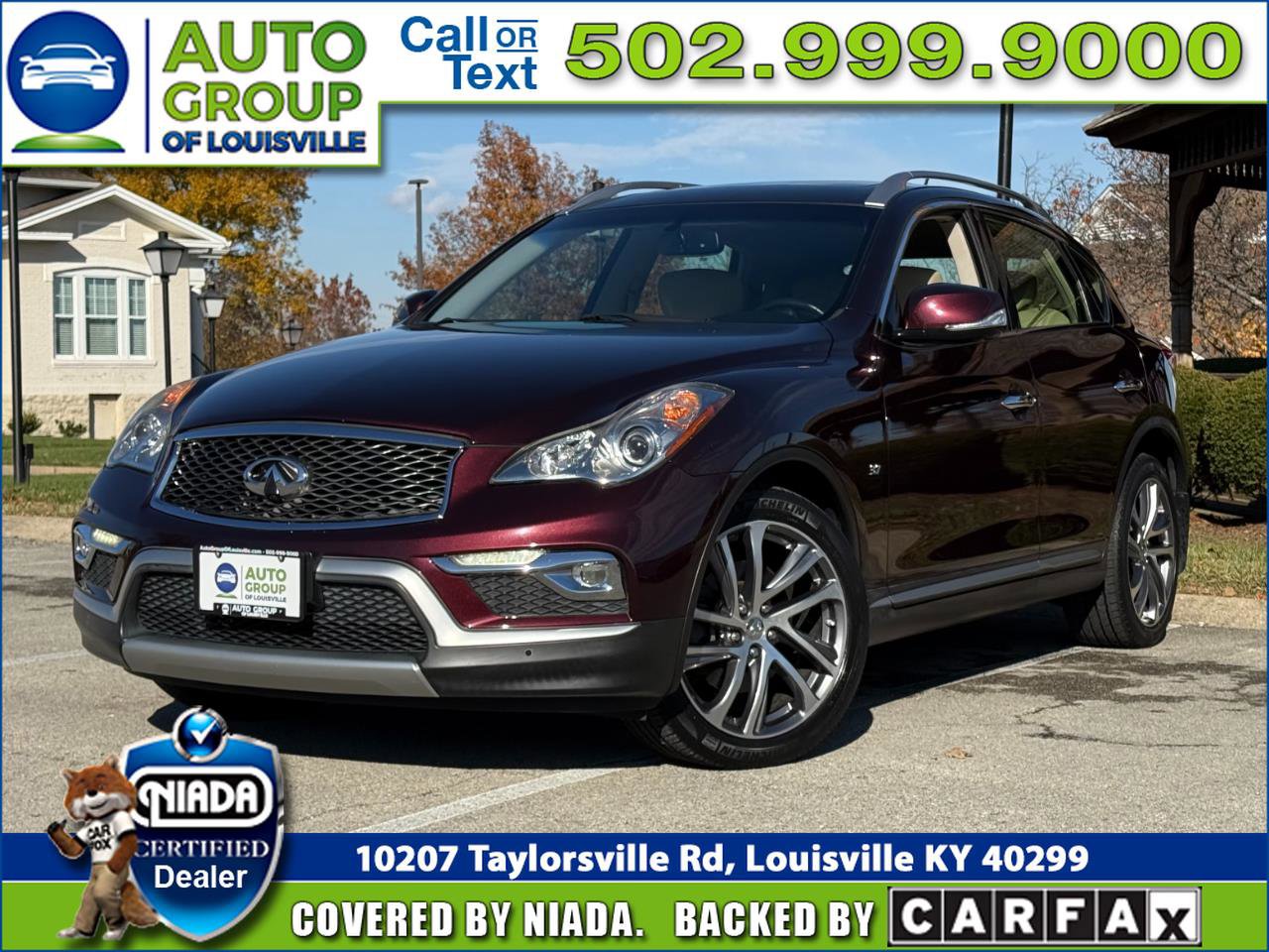Used 2016 INFINITI QX50 AWD w/ Deluxe Touring Package
