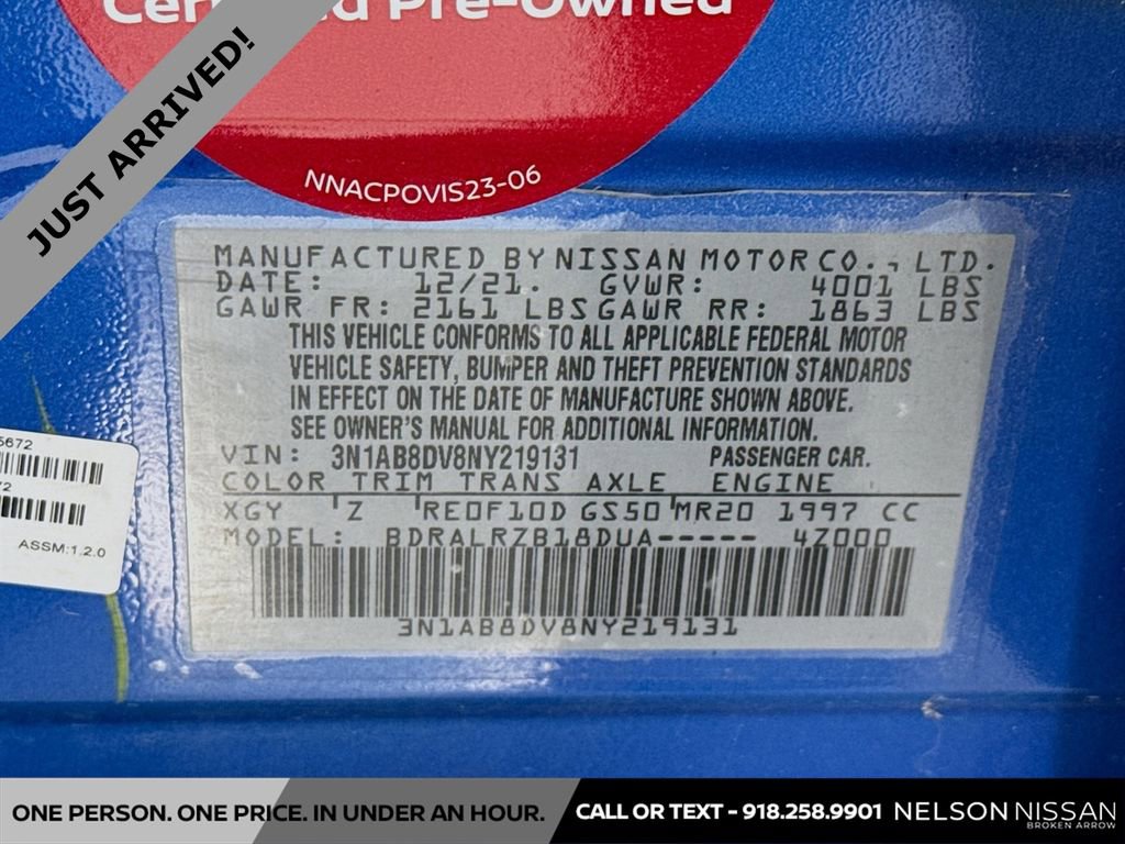 Certified 2022 Nissan Sentra SR w/ Trunk Package image 29