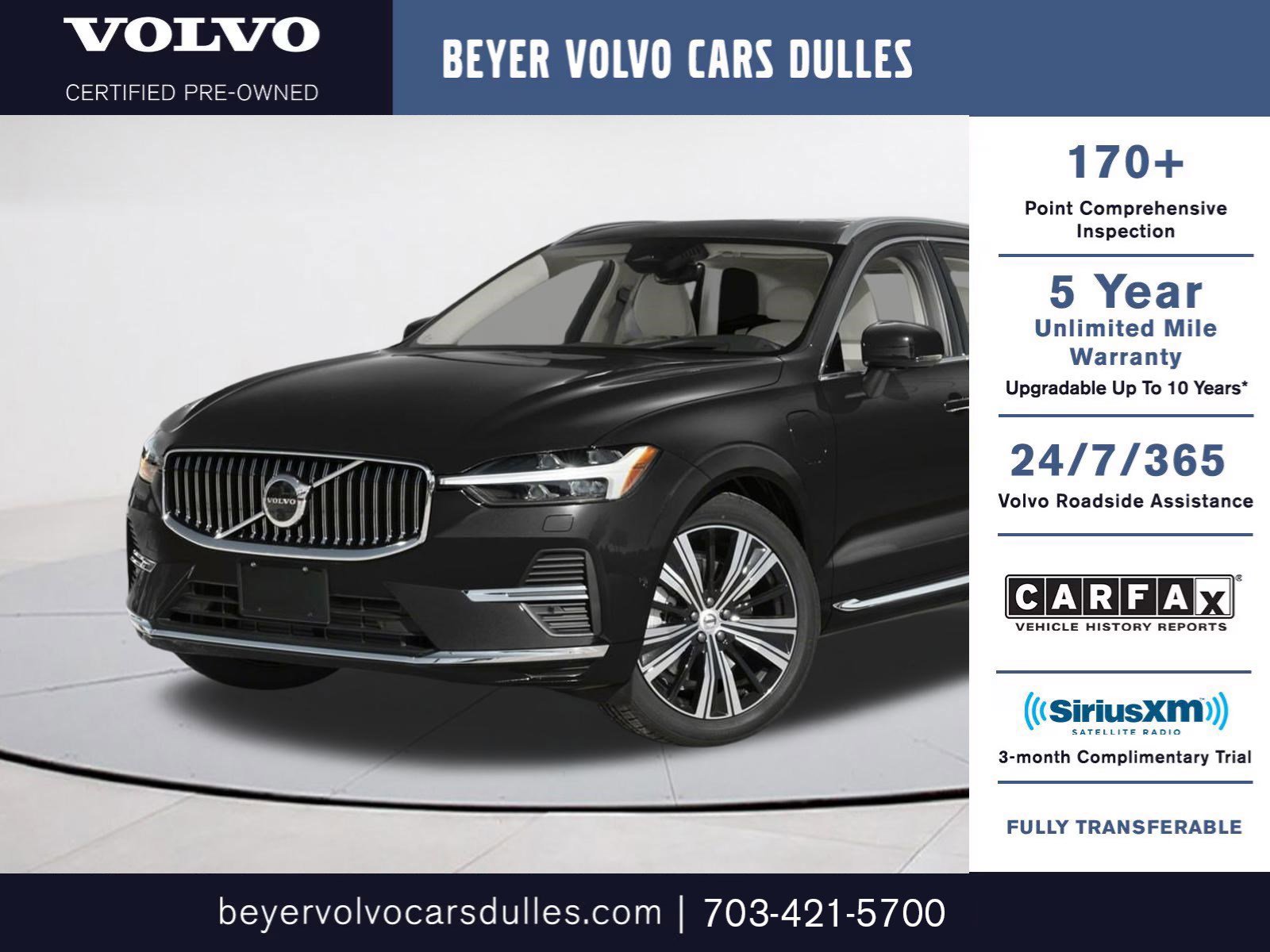 Certified 2025 Volvo XC60 T8 Plus w/ Protection Package Premier