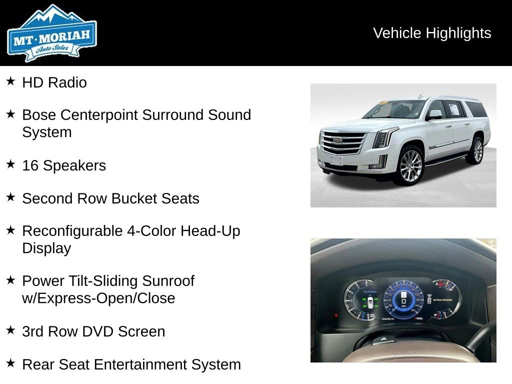 Used 2017 Cadillac Escalade ESV Luxury image 16