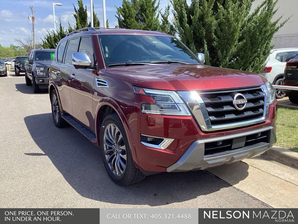 Used 2021 Nissan Armada Platinum w/ Captain's Chairs Package image 3