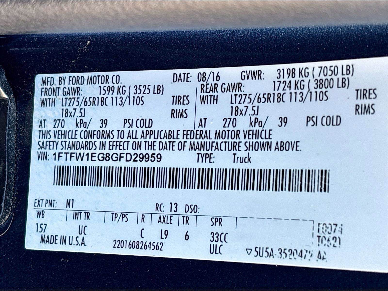 Used 2016 Ford F150 XLT w/ Equipment Group 302A Luxury image 33