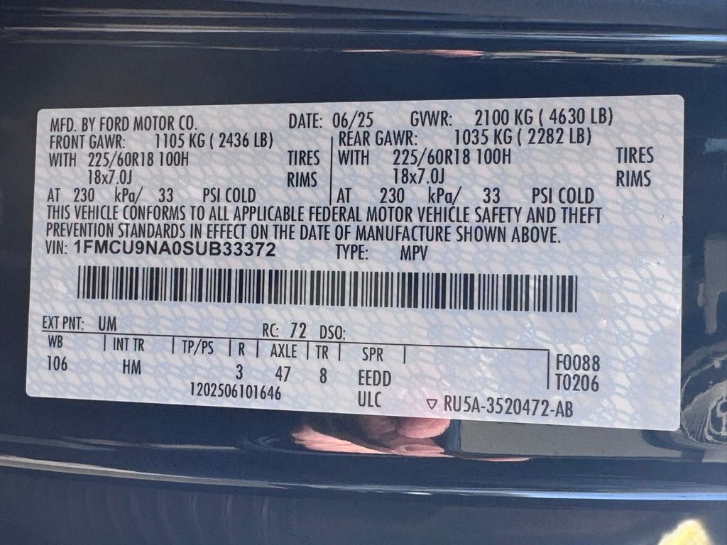 Used 2025 Ford Escape ST-Line Select image 40