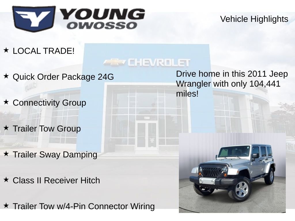Used 2011 Jeep Wrangler Unlimited Sahara w/ Dual Top Group AWD/4WD image 7