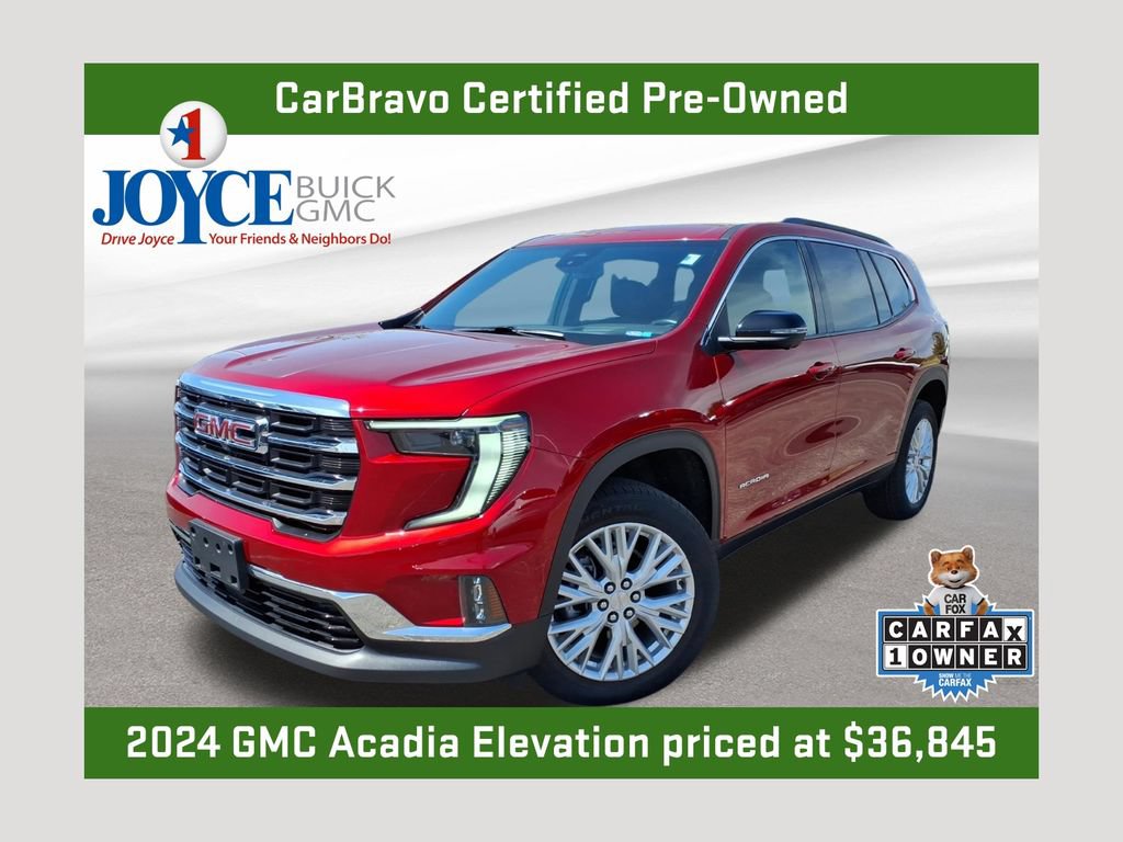 Certified 2024 GMC Acadia Elevation w/ Luxury Package
