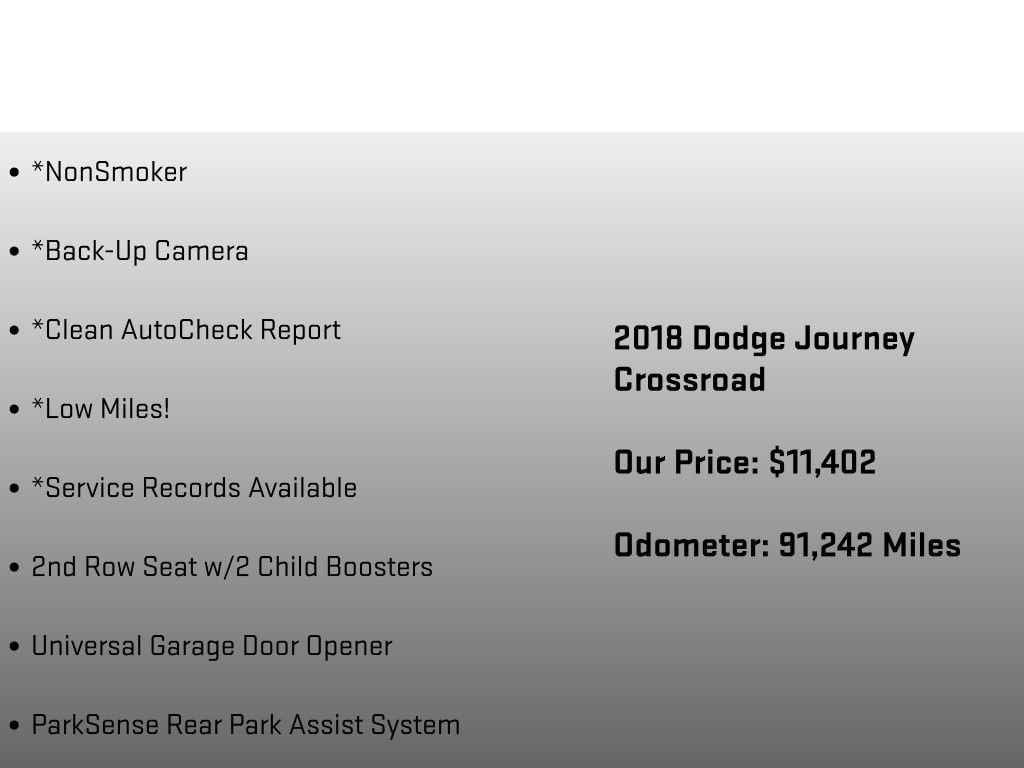 Used 2018 Dodge Journey Crossroad w/ Driver Convenience Group FWD image 12