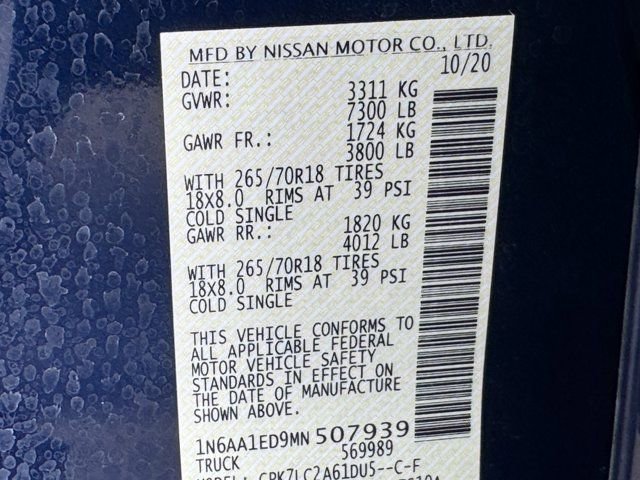 Used 2021 Nissan Titan SV w/ SV Convenience Package AWD/4WD image 34
