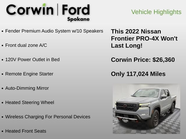 Used 2022 Nissan Frontier PRO-4X w/ Pro-4X Premium Package AWD/4WD image 24