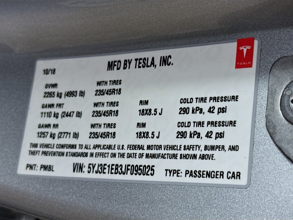 Used 2018 Tesla Model 3 Long Range AWD/4WD image 35