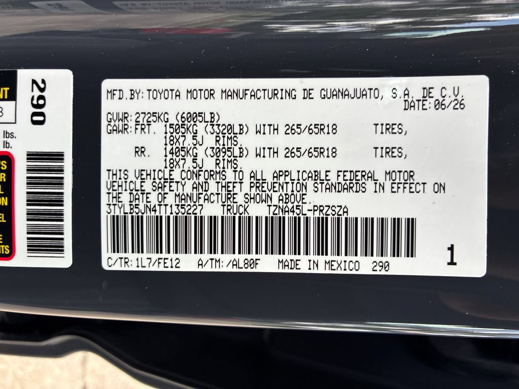 New 2026 Toyota Tacoma TRD Sport AWD/4WD image 48