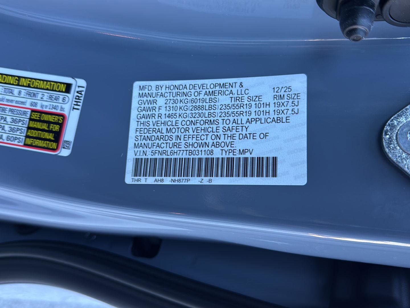 New 2026 Honda Odyssey Sport-L image 31