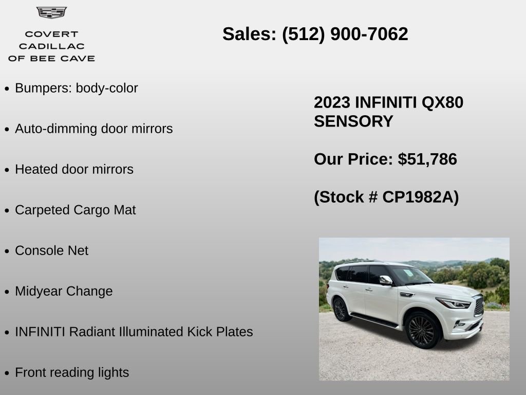 Used 2023 INFINITI QX80 Sensory w/ Cargo Package AWD/4WD image 18
