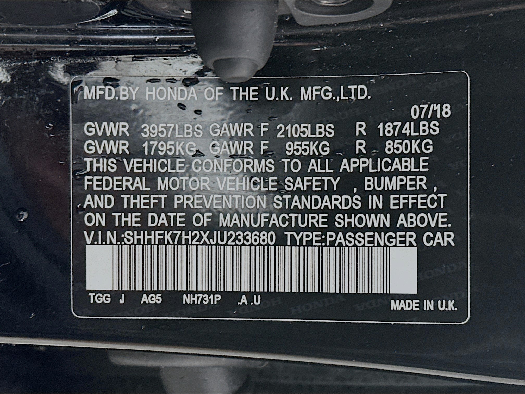 Used 2018 Honda Civic LX image 28