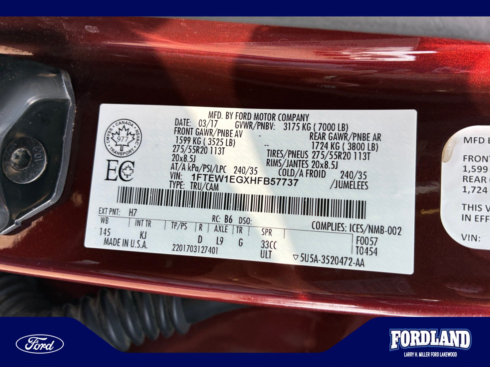 Used 2017 Ford F150 King Ranch w/ Equipment Group 601A Luxury AWD/4WD image 25