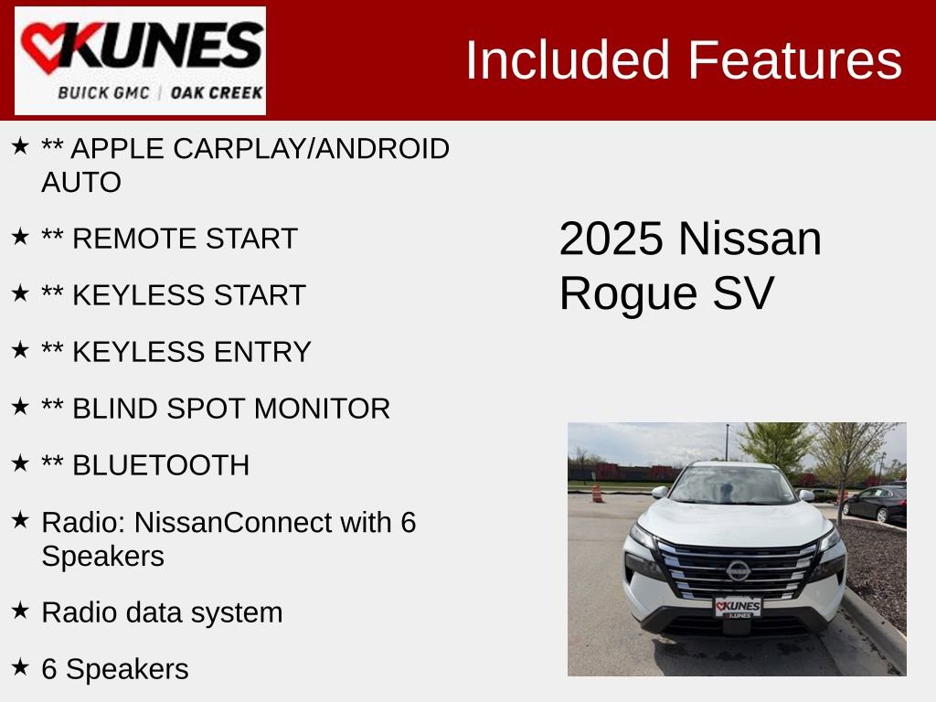 Used 2025 Nissan Rogue SV AWD/4WD image 2
