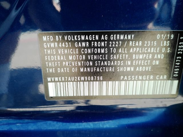 Used 2019 Volkswagen e-Golf SE w/ Driver Assistance Package FWD image 53