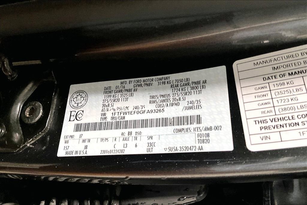 Used 2016 Ford F150 XLT w/ Equipment Group 301A Mid image 20