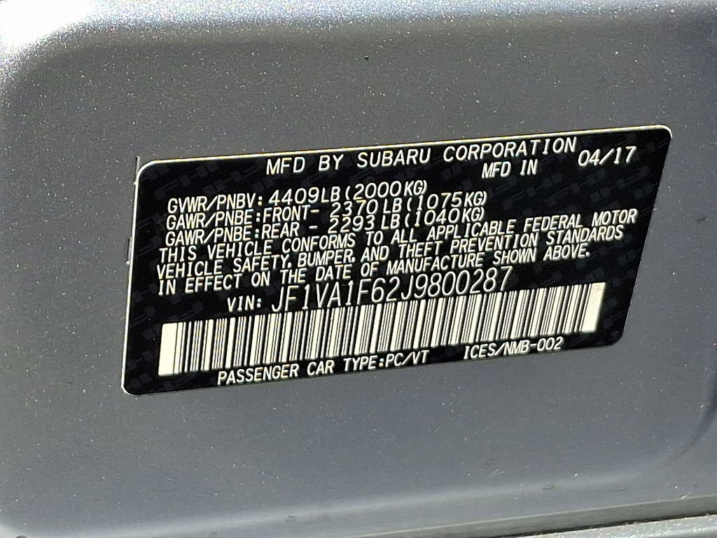Used 2018 Subaru WRX Limited AWD/4WD image 28