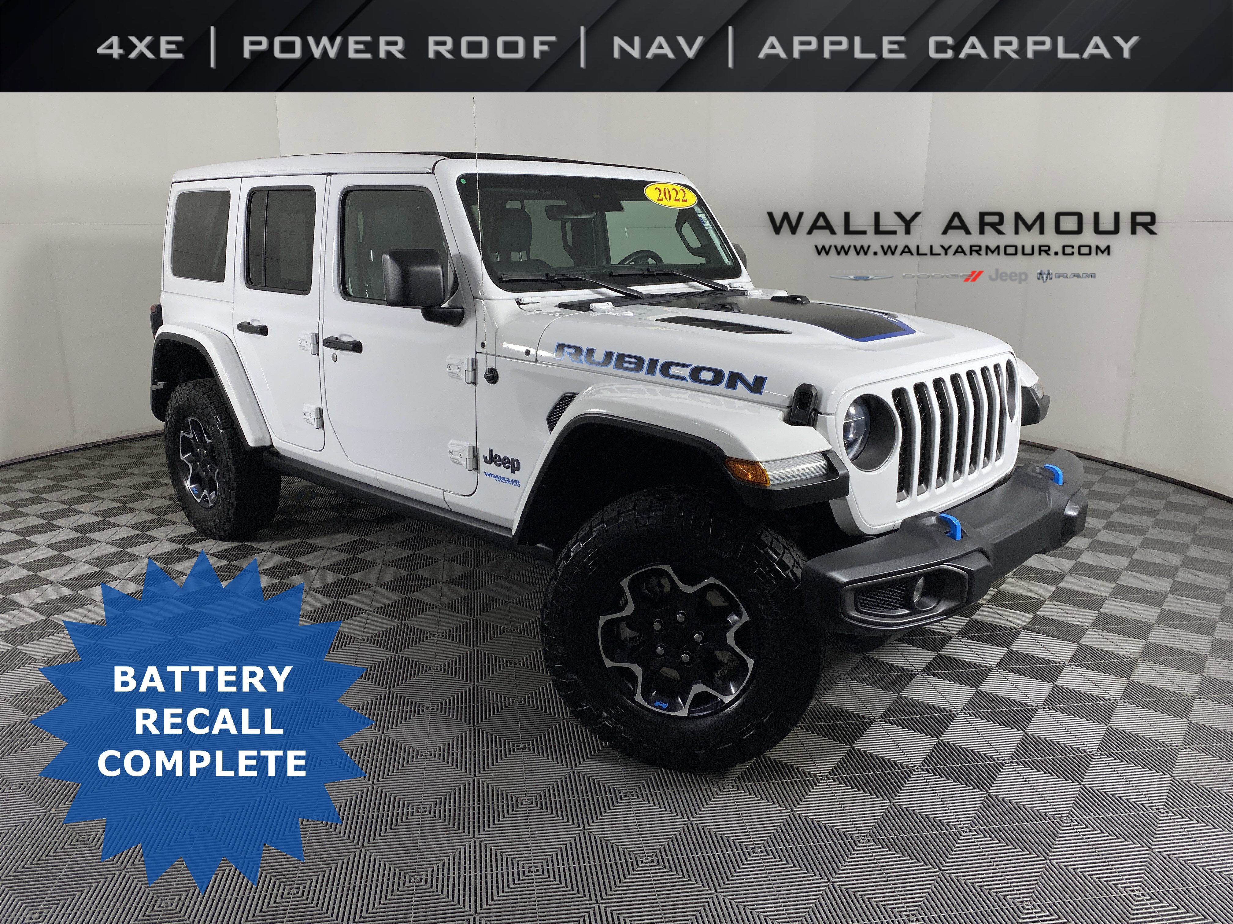 Used 2022 Jeep Wrangler Unlimited Rubicon 4xe w/ Cold Weather Group image 1