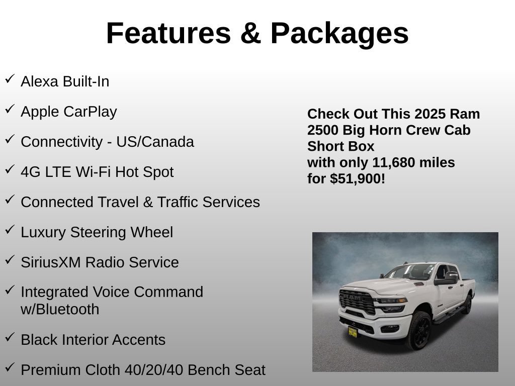 Used 2025 RAM 2500 Big Horn AWD/4WD image 25