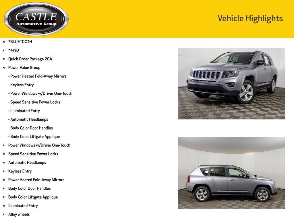 Used 2017 Jeep Compass Sport w/ Power Value Group AWD/4WD image 3