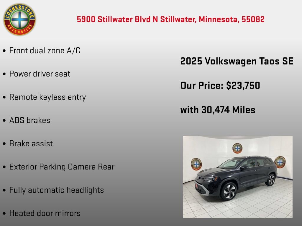 Used 2025 Volkswagen Taos SE AWD/4WD image 10