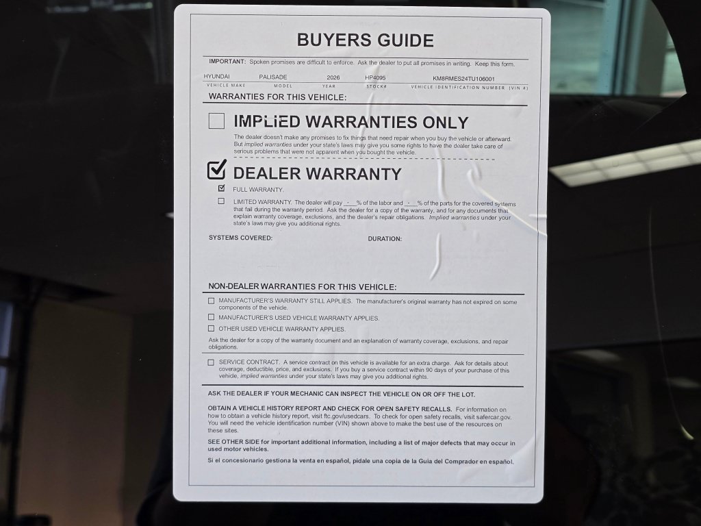 Used 2026 Hyundai Palisade Calligraphy AWD/4WD image 45