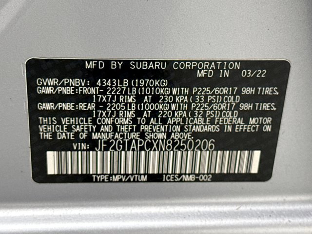 Used 2022 Subaru Crosstrek 2.0i Premium image 20