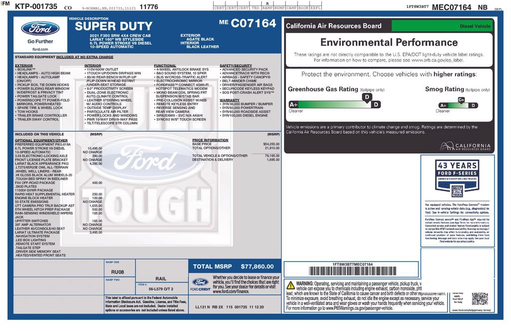 Certified 2021 Ford F350 Lariat AWD/4WD image 35