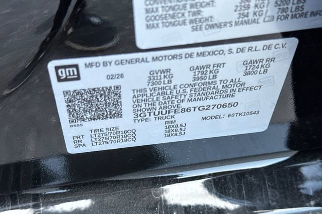 New 2026 GMC Sierra 1500 AT4X w/ LPO, Black Badging Package AWD/4WD image 34