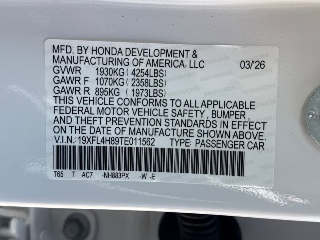 New 2026 Honda Civic Sport image 28